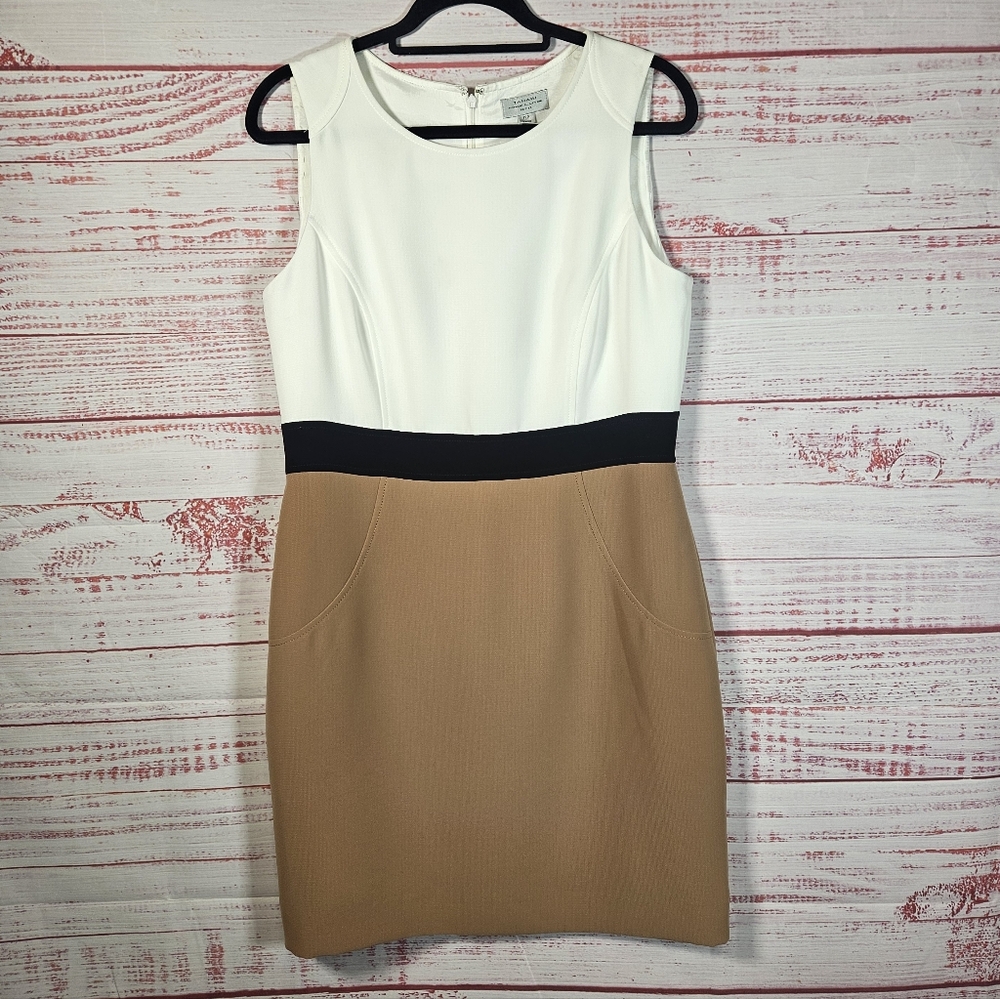 Tahari ASL Sleeveless Colorblock Dress